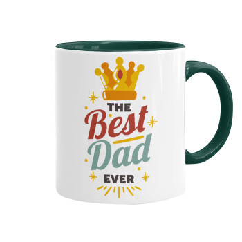 The Best DAD ever, Mug colored green, ceramic, 330ml