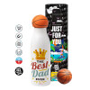 Bascetball Metal mug thermos, double wall, 550ml
