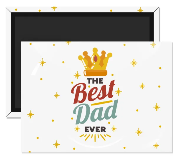 The Best DAD ever — Ορθογώνιο (9x6cm)