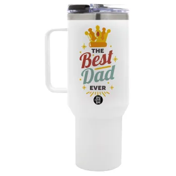 The Best DAD ever, Mega Stainless steel Tumbler with lid, double wall 1,2L