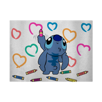 Lilo & Stitch painting, Επιφάνεια κοπής γυάλινη (38x28cm)