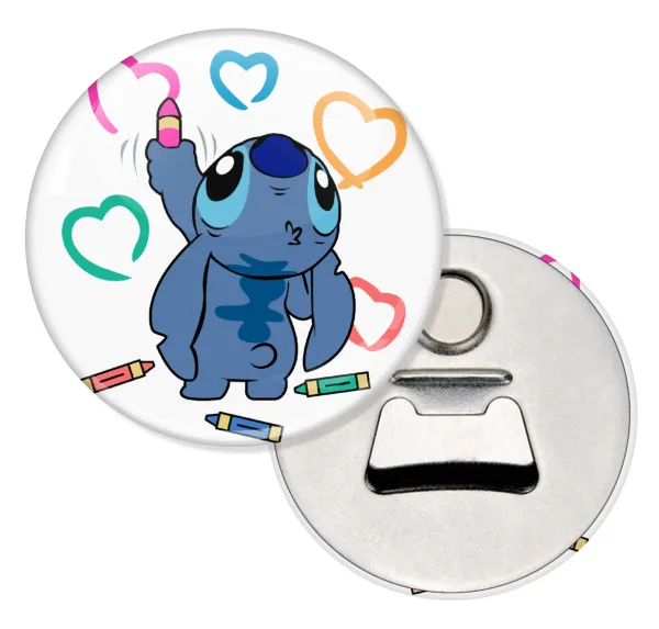 Lilo & Stitch painting — Μαγνητάκι & Ανοιχτήρι (5.9cm)