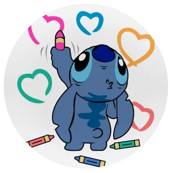 Lilo & Stitch painting, Mousepad Round 20cm