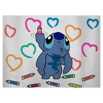 Lilo & Stitch painting, Επιφάνεια κοπής γυάλινη (38x28cm)