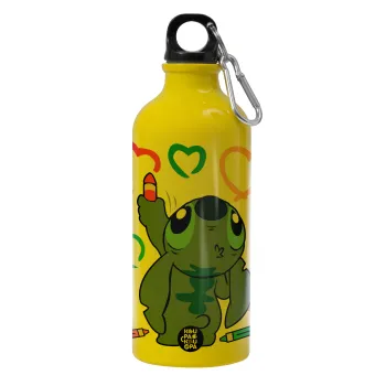Lilo & Stitch painting, Water bottle 600ml