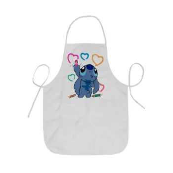 Lilo & Stitch painting, Ποδιά Σεφ ολόσωμη κοντή  Παιδική (44x62cm)