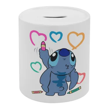 Lilo & Stitch painting, Κουμπαράς πορσελάνης με τάπα