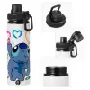 Metal water bottle with safety cap, aluminum 850ml