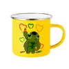 Yellow Enamel Metallic Cup 360ml