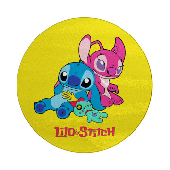 Lilo & Stitch, Επιφάνεια κοπής γυάλινη στρογγυλή (30cm)