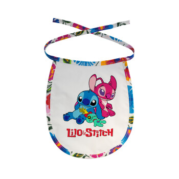 Lilo & Stitch, Σαλιάρα μωρού αλέκιαστη με κορδόνι Χρωματιστή