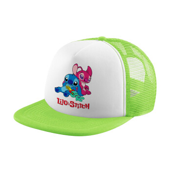 Lilo & Stitch, Καπέλο Soft Trucker με Δίχτυ Πράσινο/Λευκό