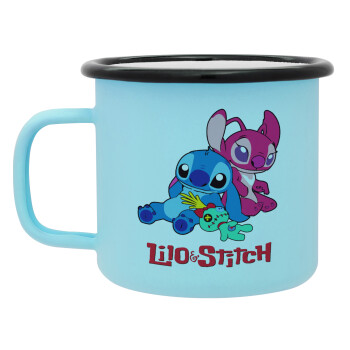 Lilo & Stitch, Κούπα Μεταλλική εμαγιέ ΜΑΤ σιέλ 360ml