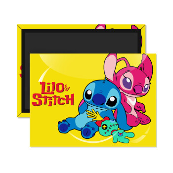 Lilo & Stitch, Ορθογώνιο μαγνητάκι ψυγείου διάστασης 9x6cm