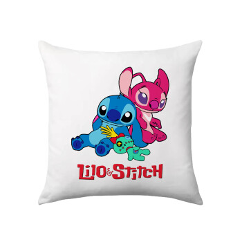 Lilo & Stitch, Μαξιλάρι καναπέ 40x40cm περιέχεται το  γέμισμα