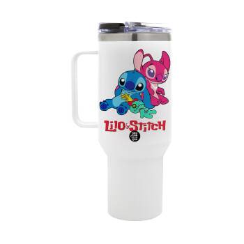 Lilo & Stitch, Mega Stainless steel Tumbler with lid, double wall 1,2L