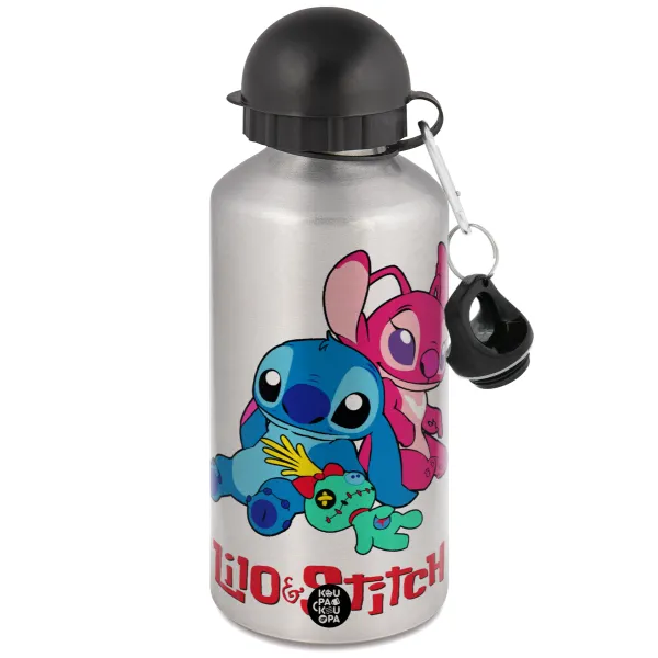 Lilo & Stitch — Metallic water jug, Silver, aluminum 500ml