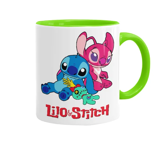 Lilo & Stitch — Κούπα χρωματιστή βεραμάν, κεραμική, 330ml
