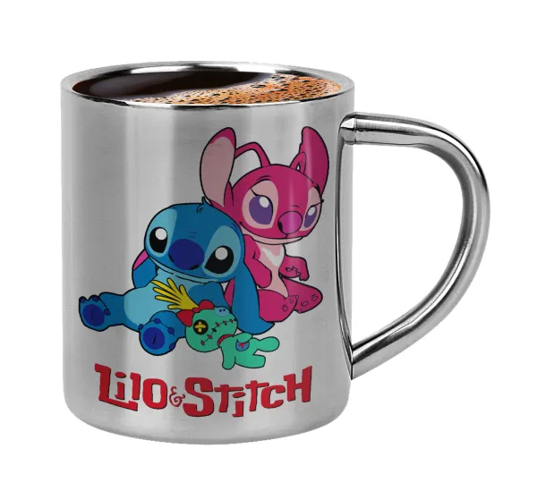 Lilo & Stitch — Double-wall metal cup for espresso (220ml)