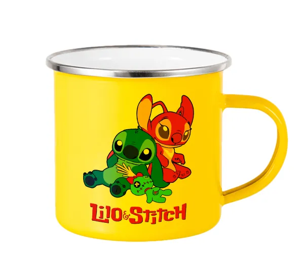 Lilo & Stitch — Yellow Enamel Metallic Cup 360ml