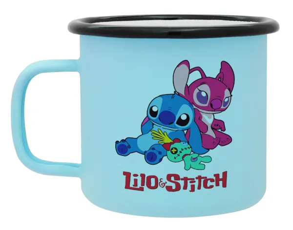 Lilo & Stitch — Κούπα Μεταλλική εμαγιέ ΜΑΤ σιέλ 360ml
