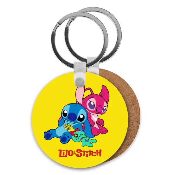 Lilo & Stitch — Ξύλινο στρογγυλό