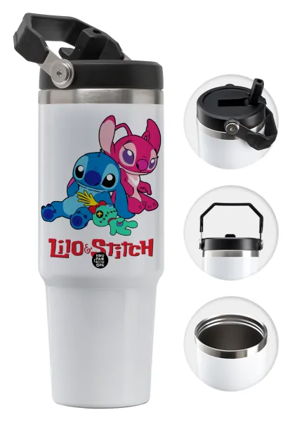 Lilo & Stitch — Θερμός Ανοξείδωτο 30oz με χερούλι