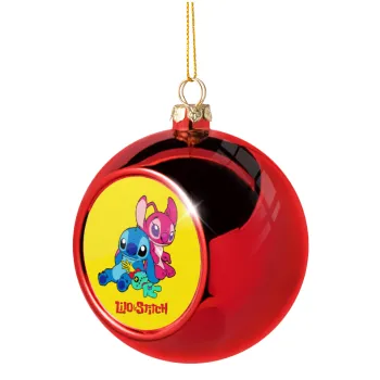 Lilo & Stitch, Christmas tree ball Red 8cm