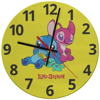 Lilo & Stitch, Ρολόι τοίχου γυάλινο (30cm)