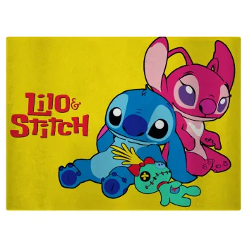 Lilo & Stitch, Επιφάνεια κοπής γυάλινη (38x28cm)