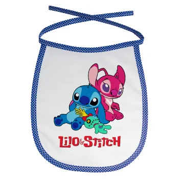 Lilo & Stitch, Σαλιάρα μωρού αλέκιαστη με κορδόνι Μπλε