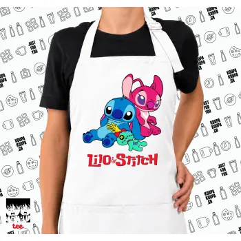 Lilo & Stitch, Ποδιά μακριά Σεφ ολόσωμη με τσέπες white (ΕΝΗΛΙΚΩΝ)