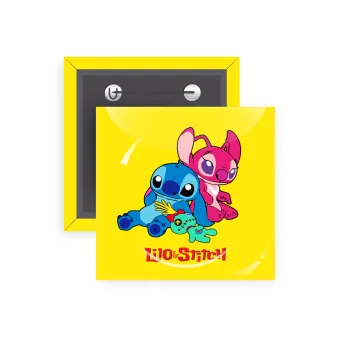 Lilo & Stitch, Κονκάρδα παραμάνα τετράγωνη 5x5cm