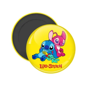 Lilo & Stitch, Μαγνητάκι ψυγείου στρογγυλό διάστασης 5cm