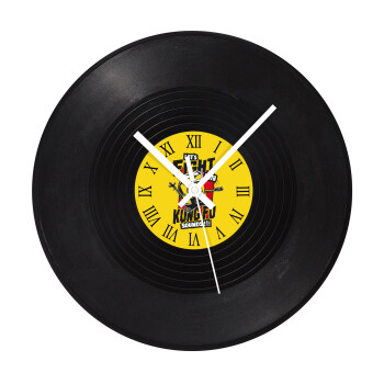 Minions Let's fight with kung fu sounds, Ρολόι τοίχου Βινύλιο (30cm)