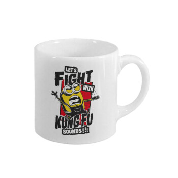 Minions Let's fight with kung fu sounds, Κουπάκι κεραμικό, για espresso 150ml