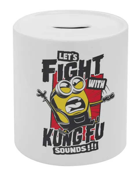 Minions Let's fight with kung fu sounds — Κουμπαράς πορσελάνης με τάπα