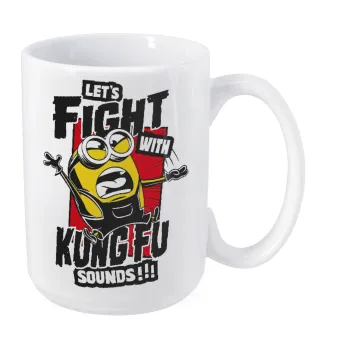 Minions Let's fight with kung fu sounds, Κούπα Mega, κεραμική, 450ml