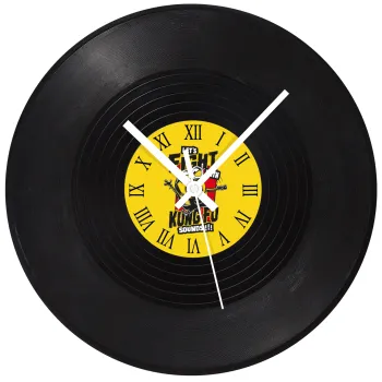 Minions Let's fight with kung fu sounds, Ρολόι τοίχου Βινύλιο (30cm)