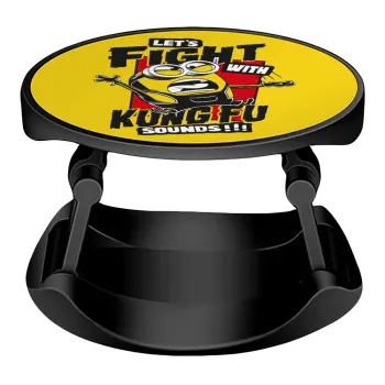 Minions Let's fight with kung fu sounds, Phone Holders Stand  Stand Hand-held Mobile Phone Holder