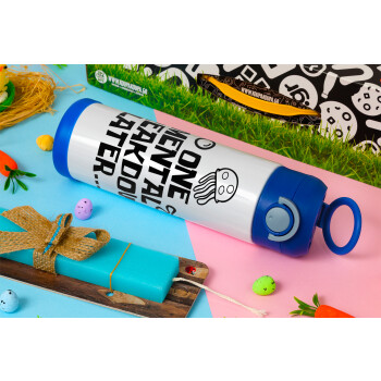 one mental breakdown later bob spongebob, Easter candle, Childrens hot water bottle, stainless steel, with safety straw, BLUE (500ml)