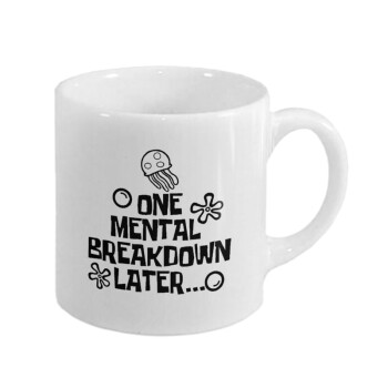one mental breakdown later bob spongebob, Κουπάκι κεραμικό, για espresso 150ml
