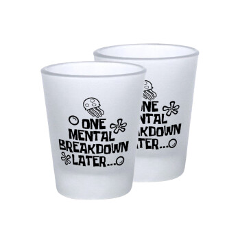 one mental breakdown later bob spongebob, Σφηνοπότηρα γυάλινα 45ml του πάγου (2 τεμάχια)