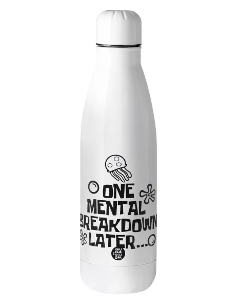 one mental breakdown later bob spongebob — Μεταλλικό παγούρι θερμός (Stainless steel), 500ml