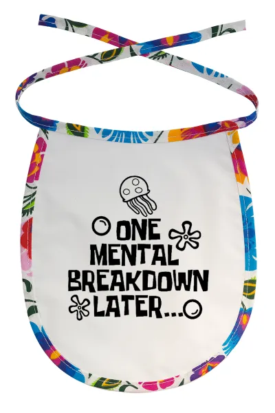 one mental breakdown later bob spongebob — αλέκιαστη με κορδόνι Χρωματιστή