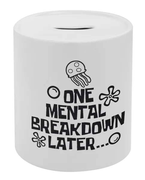 one mental breakdown later bob spongebob — Κουμπαράς πορσελάνης με τάπα