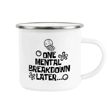 one mental breakdown later bob spongebob, Κούπα Μεταλλική εμαγιέ λευκη 360ml