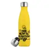 Yellow Stainless Steel Metallic Thermos, double-walled, 500ml