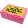 Children's cookie container PINK 185x128x65mm (BPA free plastic)
