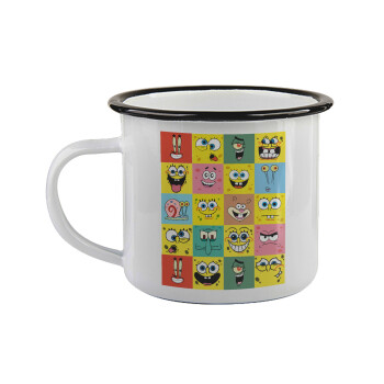 Ο μπομπ και οι φίλοι του, Κούπα εμαγιέ με μαύρο χείλος 360ml